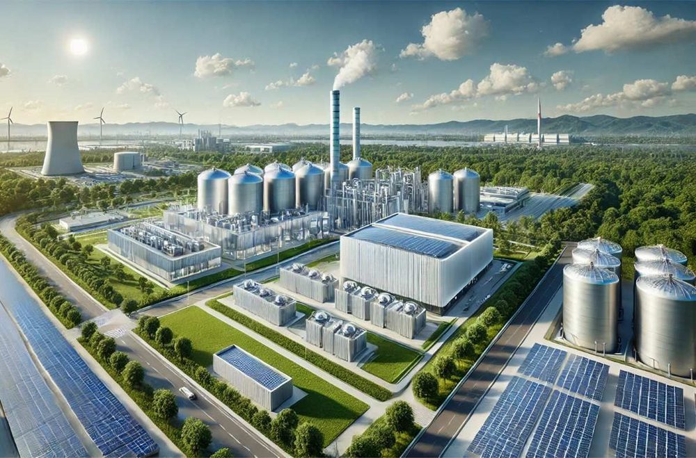 Sustainable ethanol production facility with solar power