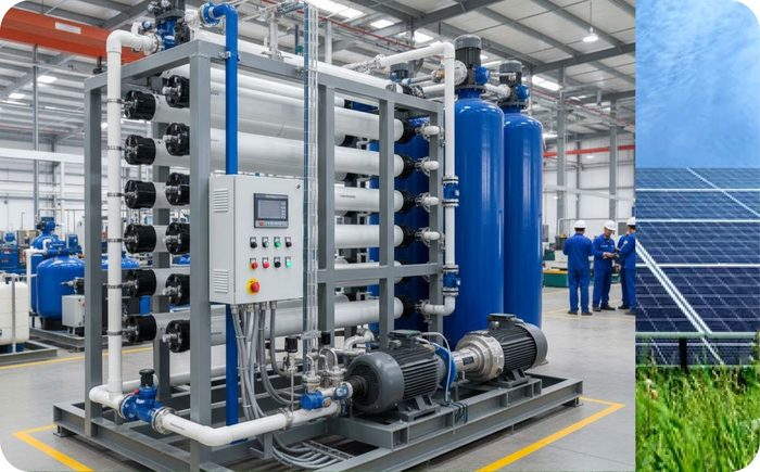 Industrial ethanol facility with solar power